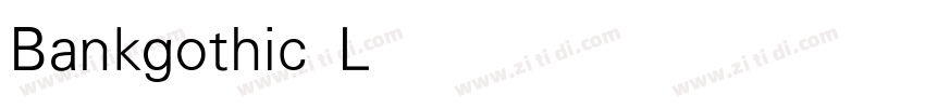 Bankgothic Light字体转换